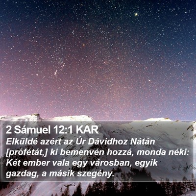 2 Sámuel 12:1 KAR Bible Verse Image