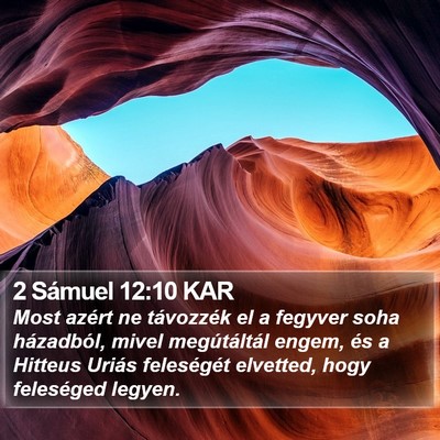 2 Sámuel 12:10 KAR Bible Verse Image