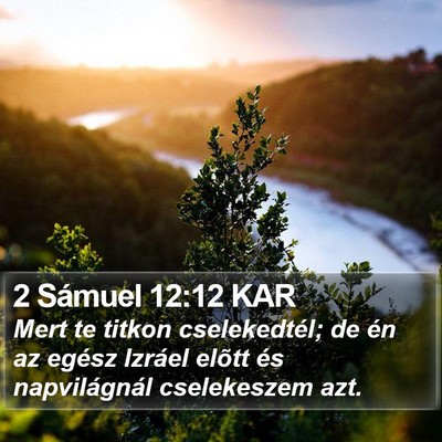 2 Sámuel 12:12 KAR Bible Verse Image