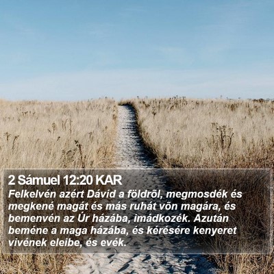 2 Sámuel 12:20 KAR Bible Verse Image