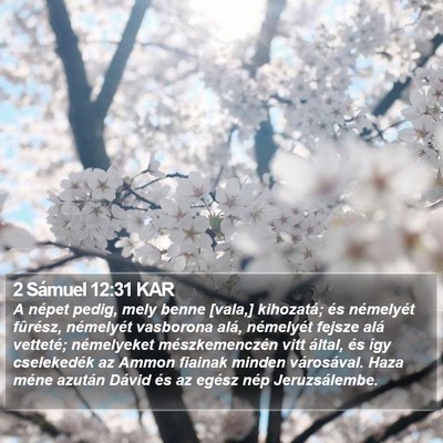 2 Sámuel 12:31 KAR Bible Verse Image