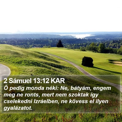 2 Sámuel 13:12 KAR Bible Verse Image