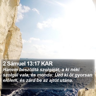 2 Sámuel 13:17 KAR Bible Verse Image