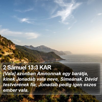 2 Sámuel 13:3 KAR Bible Verse Image