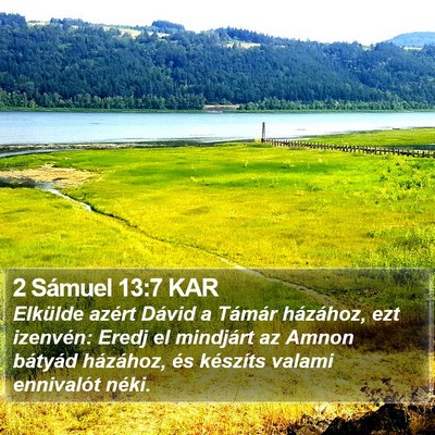 2 Sámuel 13:7 KAR Bible Verse Image
