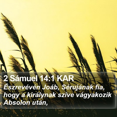 2 Sámuel 14:1 KAR Bible Verse Image