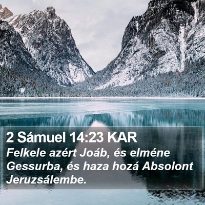 2 Sámuel 14:23 KAR Bible Verse Image