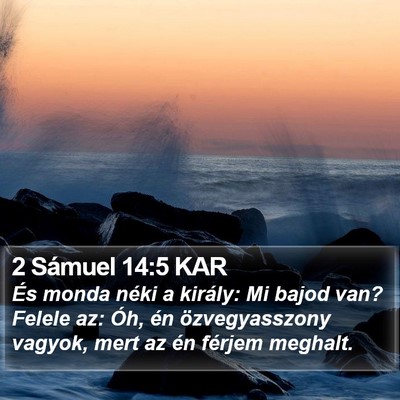 2 Sámuel 14:5 KAR Bible Verse Image
