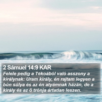 2 Sámuel 14:9 KAR Bible Verse Image
