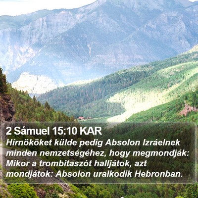 2 Sámuel 15:10 KAR Bible Verse Image