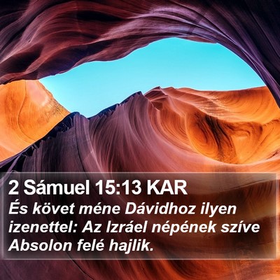2 Sámuel 15:13 KAR Bible Verse Image