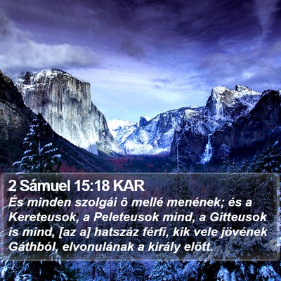 2 Sámuel 15:18 KAR Bible Verse Image