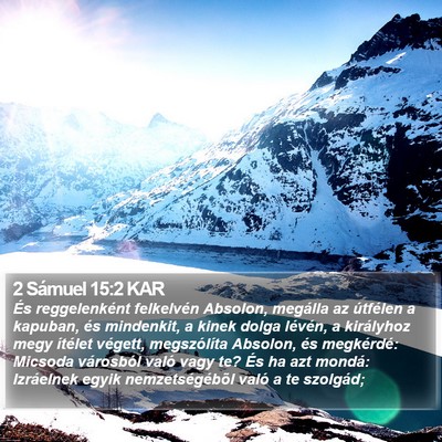 2 Sámuel 15:2 KAR Bible Verse Image
