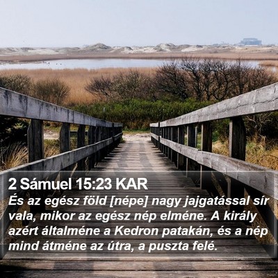 2 Sámuel 15:23 KAR Bible Verse Image