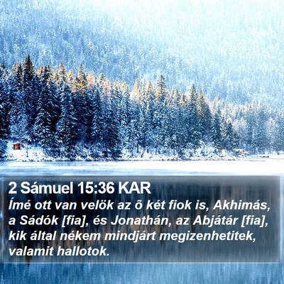 2 Sámuel 15:36 KAR Bible Verse Image