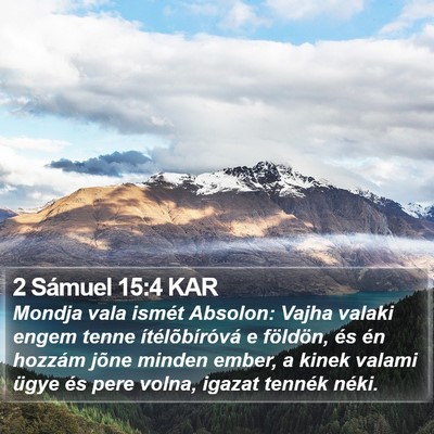 2 Sámuel 15:4 KAR Bible Verse Image