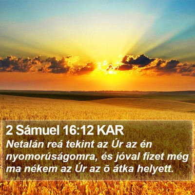 2 Sámuel 16:12 KAR Bible Verse Image