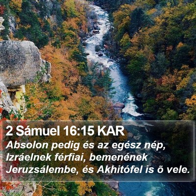 2 Sámuel 16:15 KAR Bible Verse Image