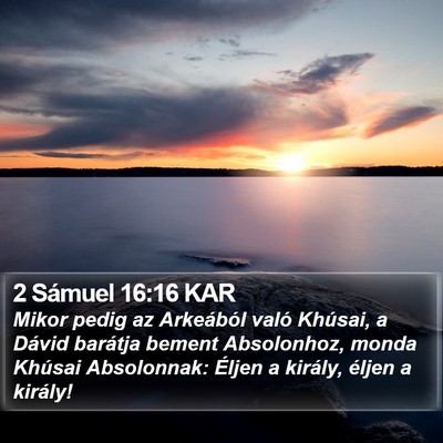2 Sámuel 16:16 KAR Bible Verse Image