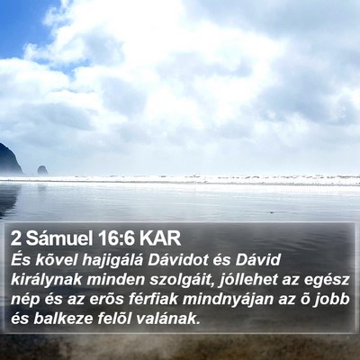 2 Sámuel 16:6 KAR Bible Verse Image