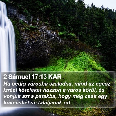 2 Sámuel 17:13 KAR Bible Verse Image