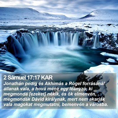 2 Sámuel 17:17 KAR Bible Verse Image