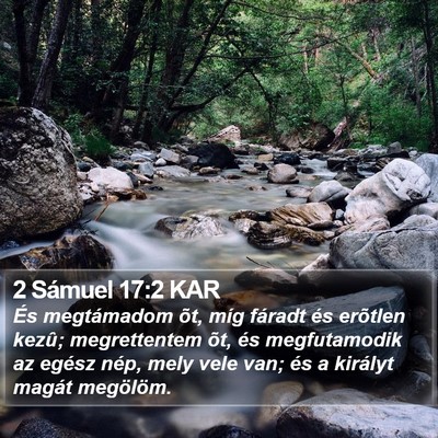 2 Sámuel 17:2 KAR Bible Verse Image