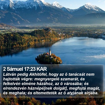 2 Sámuel 17:23 KAR Bible Verse Image