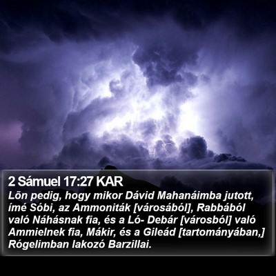2 Sámuel 17:27 KAR Bible Verse Image