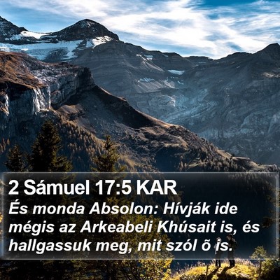 2 Sámuel 17:5 KAR Bible Verse Image