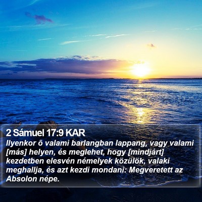 2 Sámuel 17:9 KAR Bible Verse Image