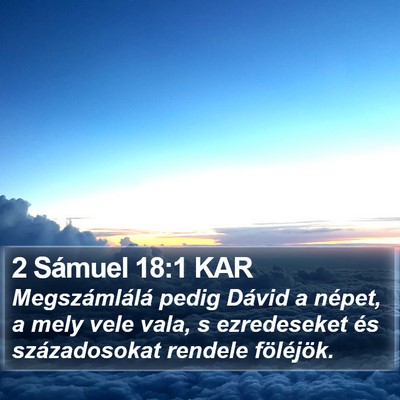 2 Sámuel 18:1 KAR Bible Verse Image