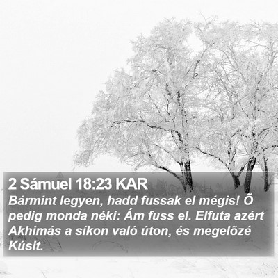 2 Sámuel 18:23 KAR Bible Verse Image