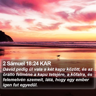 2 Sámuel 18:24 KAR Bible Verse Image