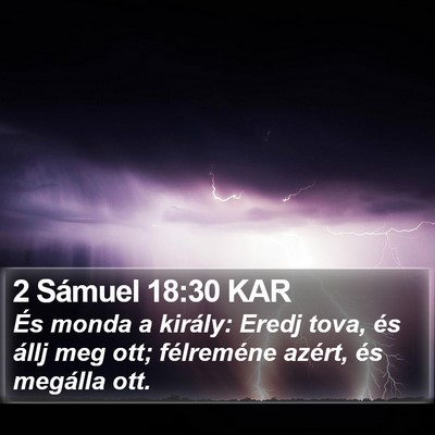 2 Sámuel 18:30 KAR Bible Verse Image