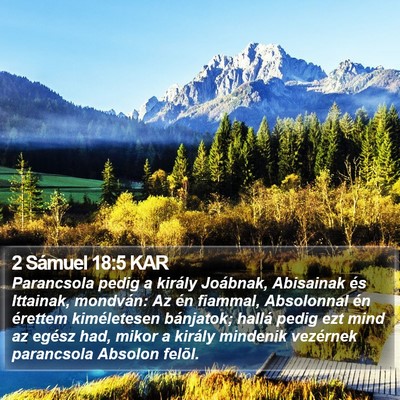 2 Sámuel 18:5 KAR Bible Verse Image