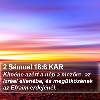 2 Sámuel 18:6 KAR Bible Verse Image