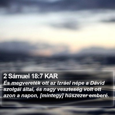 2 Sámuel 18:7 KAR Bible Verse Image