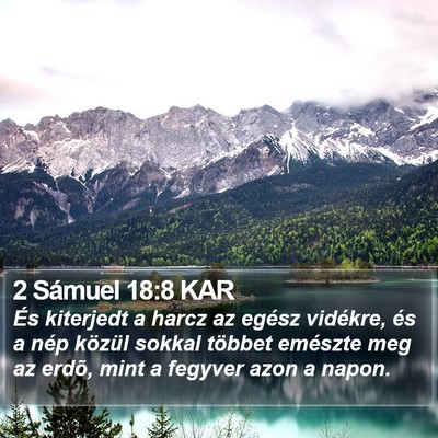 2 Sámuel 18:8 KAR Bible Verse Image
