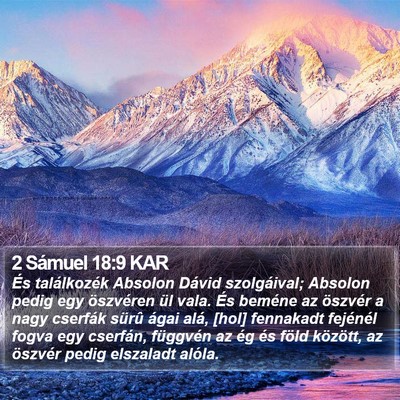 2 Sámuel 18:9 KAR Bible Verse Image