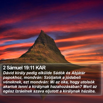 2 Sámuel 19:11 KAR Bible Verse Image