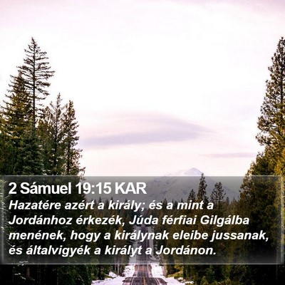 2 Sámuel 19:15 KAR Bible Verse Image