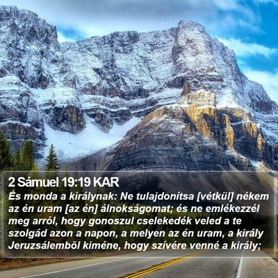 2 Sámuel 19:19 KAR Bible Verse Image