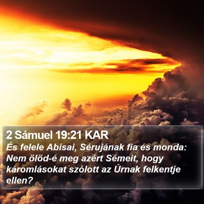 2 Sámuel 19:21 KAR Bible Verse Image