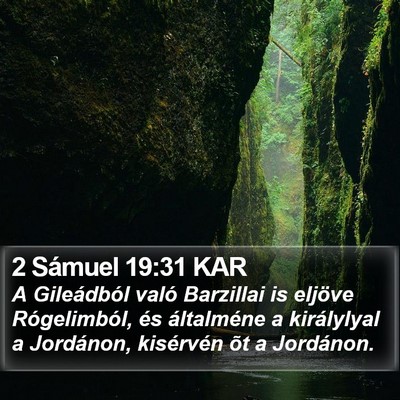 2 Sámuel 19:31 KAR Bible Verse Image