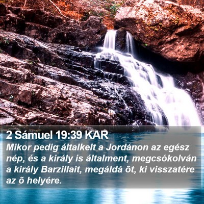 2 Sámuel 19:39 KAR Bible Verse Image