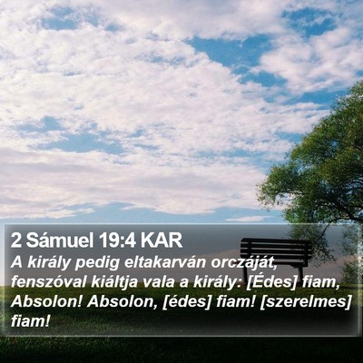 2 Sámuel 19:4 KAR Bible Verse Image