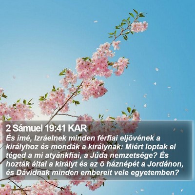 2 Sámuel 19:41 KAR Bible Verse Image