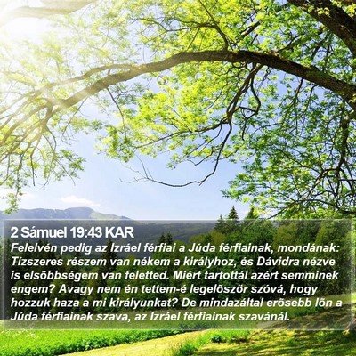 2 Sámuel 19:43 KAR Bible Verse Image