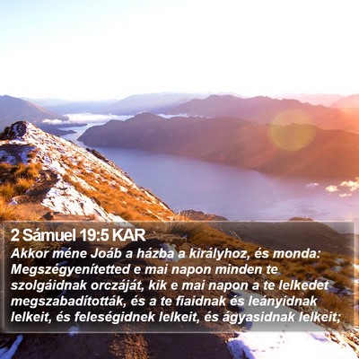 2 Sámuel 19:5 KAR Bible Verse Image